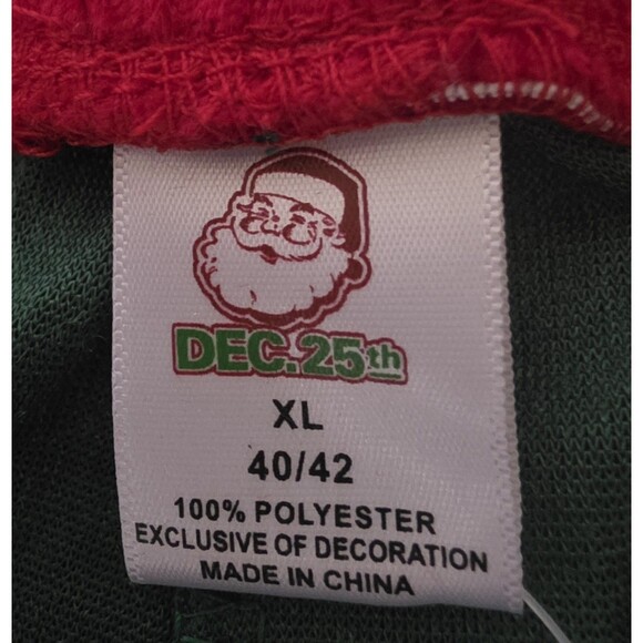 NEW Max Deco Christmas Green Elf Boxer Shorts W Bells Mens Size XL Extra Large - Picture 3 of 9
